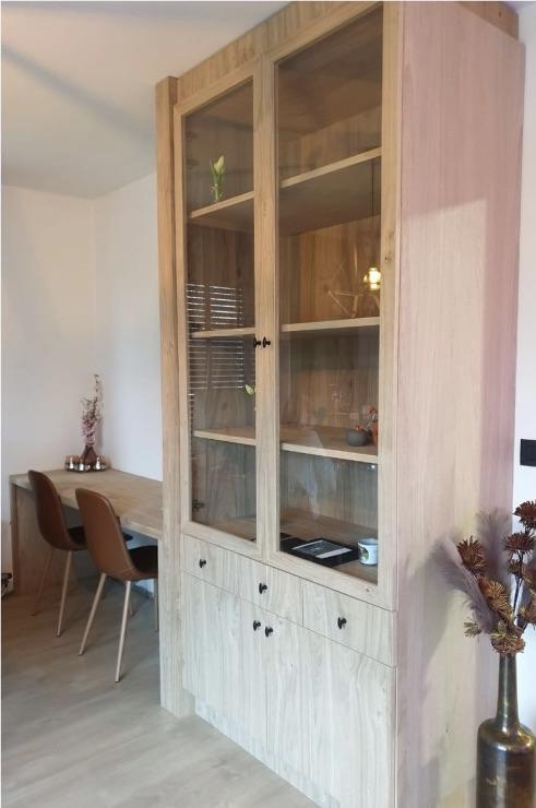 maatkast met vitrine Waregem